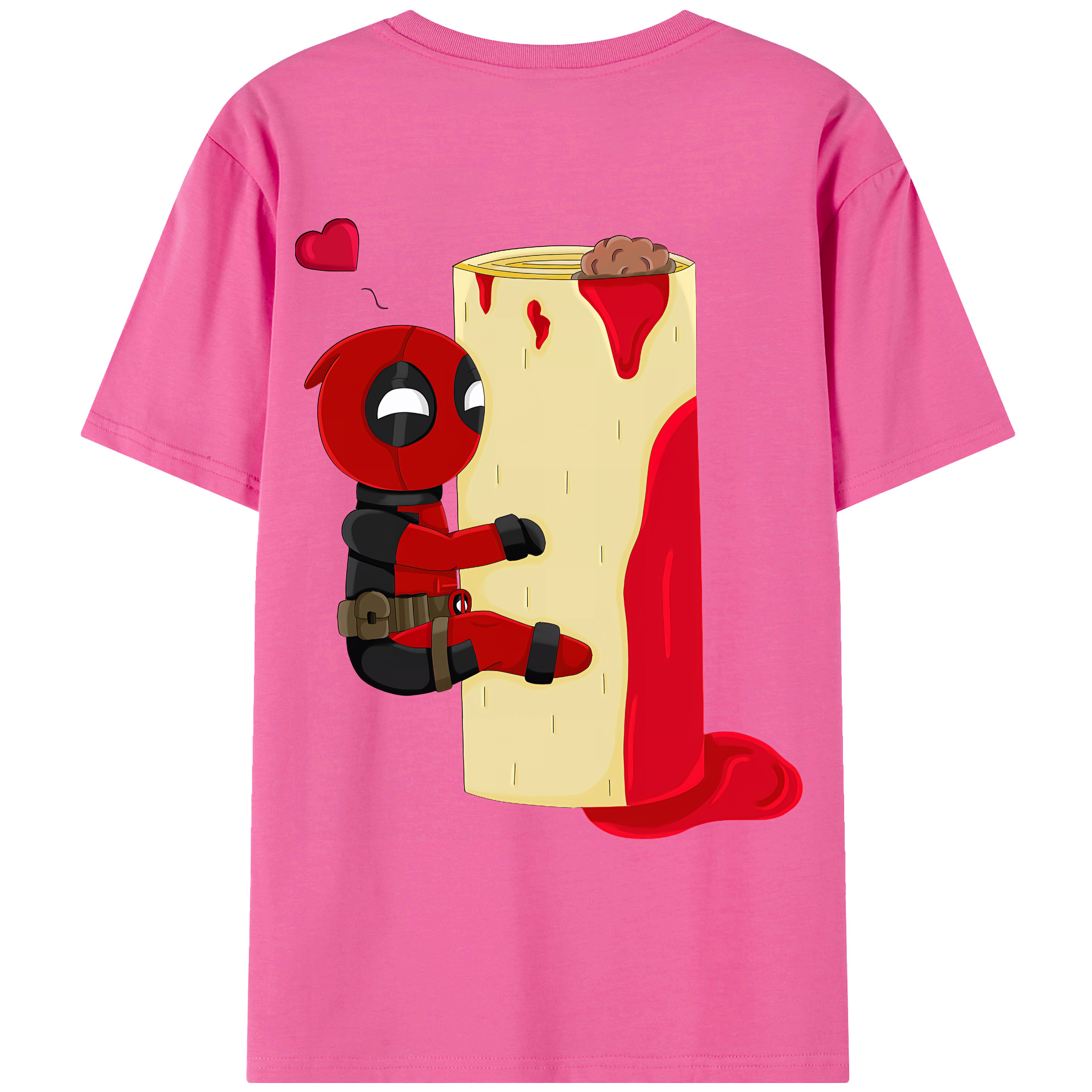 （画像用） Deadpool デッドプール レディース半袖Tシャツ(バックプリント)